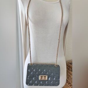 Gray Crossbody Bag